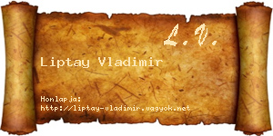 Liptay Vladimir névjegykártya